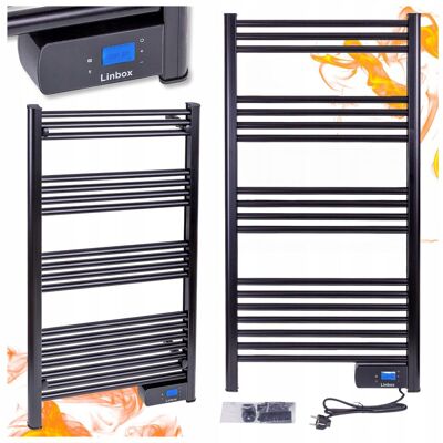 OEM Riscaldatore Elettrico Per Bagno 500w Nero, Scala, Termostato Lcd, Ip44 OEM Riscaldatore Elettrico Per Bagno 500w Nero, Scala, Termostato Lcd, Ip44