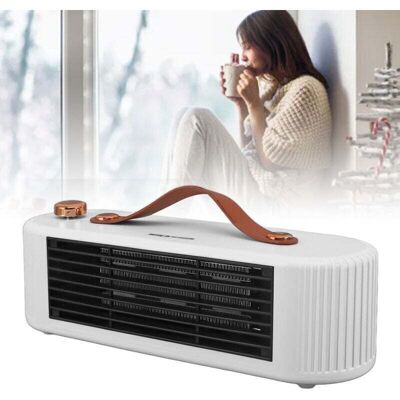 XISRENS Riscaldatore Elettrico Da Scrivania Multifunzionale, 800w, 2 Velocità Regolabili, Bianco, Spina Europea, 220v XISRENS Riscaldatore Elettrico Da Scrivania Multifunzionale, 800w, 2 Velocità Regolabili, Bianco, Spina Europea, 220v