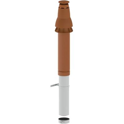 REMEHA Passaggio A Tetto, Dn 80/125, Rosso, M87982 REMEHA Passaggio A Tetto, Dn 80/125, Rosso, M87982