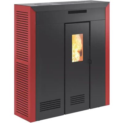 Invicta Stufa A Pellet Slim Ventilata E Canalizzata "daglan Plus" Rosso 8,3 Kw Invicta Stufa A Pellet Slim Ventilata E Canalizzata "daglan Plus" Rosso 8,3 Kw
