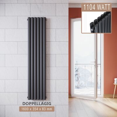 SONNI Radiatore Termosifoni Ad Acqua Calda In Acciaio Radiatore A Pannello Bilayer Design Bagno Soggiorno Radiatore Orizzontale Antracite 1600x354mm 1104w - SONNI Radiatore Termosifoni Ad Acqua Calda In Acciaio Radiatore A Pannello Bilayer Design Bagno Soggiorno Radiatore Orizzontale Antracite 1600x354mm 1104w -