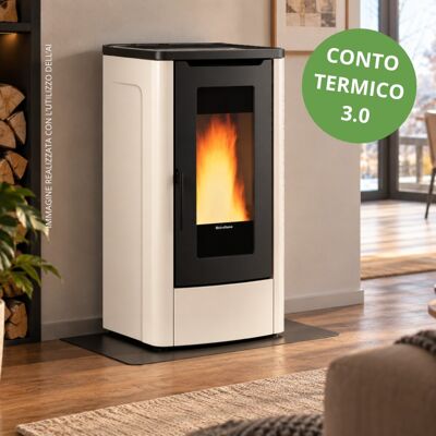 LA NORDICA Stufa A Pellet Dahiana Ad Plus Avorio LA NORDICA Stufa A Pellet Dahiana Ad Plus Avorio