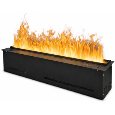 DIVINA FIRE Camino Elettrico A Vapore Acqueo 3d Da Incasso 100 Cm, Effetto Fiamma Led Con Telecomando E Comandi Vocali - DIVINA FIRE Camino Elettrico A Vapore Acqueo 3d Da Incasso 100 Cm, Effetto Fiamma Led Con Telecomando E Comandi Vocali -