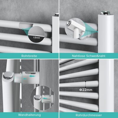 DOPORRO - Asciugatrice elettrica per bagno - Bianco - Riscaldatore bagno DOPORRO - Asciugatrice elettrica per bagno - Bianco - Riscaldatore bagno