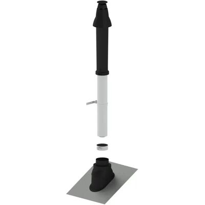 REMEHA Kit Di Base Pps Rud2, Dn 60/100, Tetto Inclinato, Antracite, W01317 REMEHA Kit Di Base Pps Rud2, Dn 60/100, Tetto Inclinato, Antracite, W01317