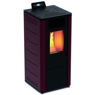 MARCA Stufa A Pellet Canalizzata Basic 12 C- Kw 8,7 Col. Bordeaux Con Telecomando MARCA Stufa A Pellet Canalizzata Basic 12 C- Kw 8,7 Col. Bordeaux Con Telecomando