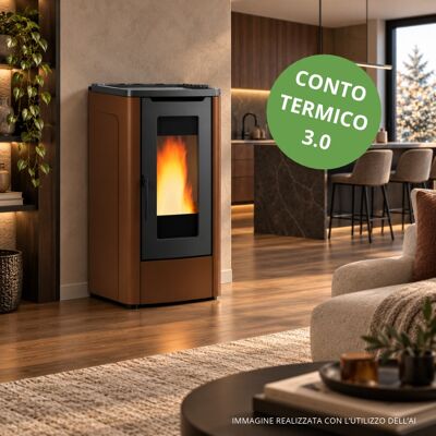 MARCA Stufa Pellet Ventil 10kw Dahiana Ad Bronzo V6 MARCA Stufa Pellet Ventil 10kw Dahiana Ad Bronzo V6