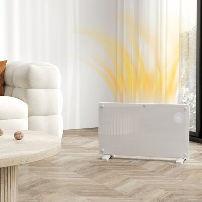 PZCC Radiatore Elettrico Da 1500 W, Installabile A Pavimento O A Parete, Con Display A Led, Timer Da 24 Ore O Settimanale, Termostato E Telecomando. PZCC Radiatore Elettrico Da 1500 W, Installabile A Pavimento O A Parete, Con Display A Led, Timer Da 24 Ore O Settimanale, Termostato E Telecomando.