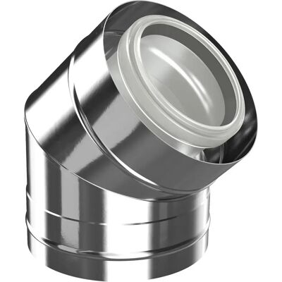 Junkers Bosch Accessori Scarico Fumi Fc-ce80-45 Curva Concentr. D:80/125, 45gr Acciaio Inox, 7738112701 Junkers Bosch Accessori Scarico Fumi Fc-ce80-45 Curva Concentr. D:80/125, 45gr Acciaio Inox, 7738112701