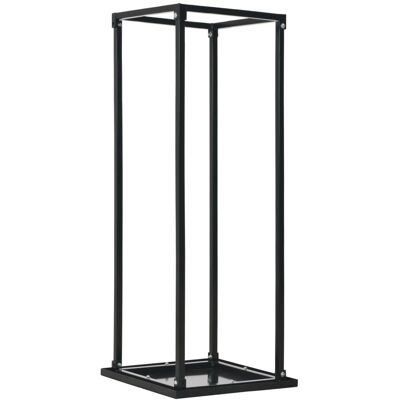 HELLOSHOP26 Portalegna Con Base 37 X 37 X 113 Cm Acciaio Nero 020043744 HELLOSHOP26 Portalegna Con Base 37 X 37 X 113 Cm Acciaio Nero 020043744