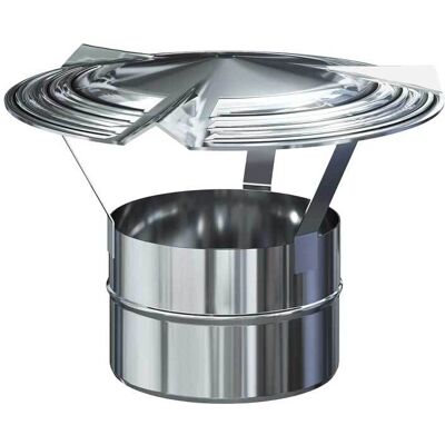 VDS Cappello Cinese Maschio Inox Monoparete Ø80 Mm VDS Cappello Cinese Maschio Inox Monoparete Ø80 Mm