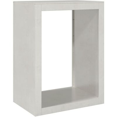 HELLOSHOP26 Portalegna 60 X 40 X 80 Cm Marrone Acciaio Inox 020043738 HELLOSHOP26 Portalegna 60 X 40 X 80 Cm Marrone Acciaio Inox 020043738
