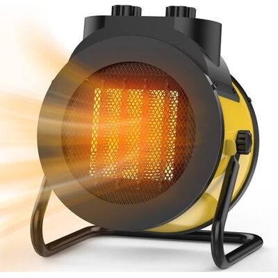 TORMATOR Riscaldatore Elettrico Ptc Da 3000 W, Angolo Regolabile A 90°, Riscaldamento Rapido E Sicuro, Piccolo Riscaldatore Portatile (giallo) TORMATOR Riscaldatore Elettrico Ptc Da 3000 W, Angolo Regolabile A 90°, Riscaldamento Rapido E Sicuro, Piccolo Riscaldatore Portatile (giallo)
