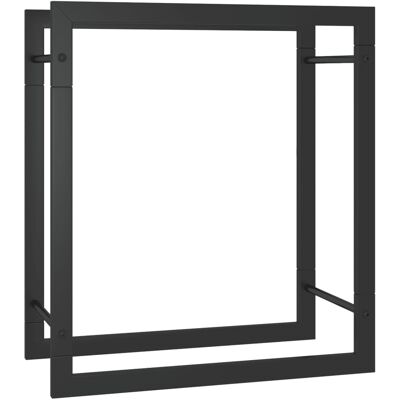 HELLOSHOP26 Portalegna Finitura Opaca 50 X 28 X 56 Cm Acciaio Nero 020043749 HELLOSHOP26 Portalegna Finitura Opaca 50 X 28 X 56 Cm Acciaio Nero 020043749