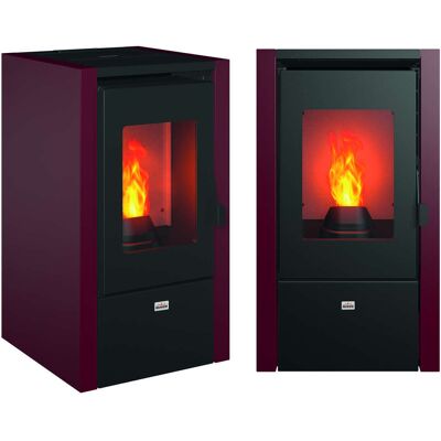 Made in Italy Stufe Pellet Queen Little 6 Bordeaux Made in Italy Stufe Pellet Queen Little 6 Bordeaux
