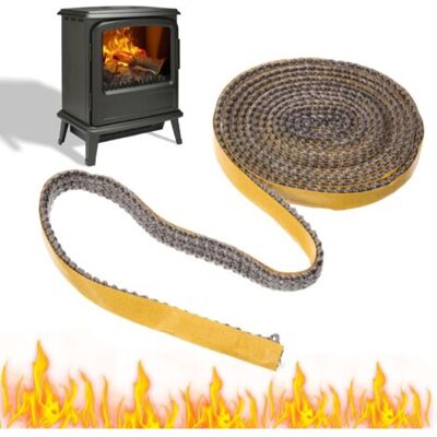 KEEMOTE Guarnizione Per Stufa A Legna, Guarnizione Per Inserto Camino, Guarnizione Per Inserto Camino, 3 M X 15 Mm X 3 Mm, Guarnizione Per Sportello Stufa A Legna, Striscia Sigillante Adesiva, Adatta Per Cami KEEMOTE Guarnizione Per Stufa A Legna, Guarnizione Per Inserto Camino, Guarnizione Per Inserto Camino, 3 M X 15 Mm X 3 Mm, Guarnizione Per Sportello Stufa A Legna, Striscia Sigillante Adesiva, Adatta Per Cami