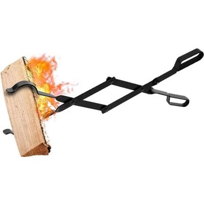 OEM Pinze Per Legna In Ferro Battuto Da 66 Cm Per Caminetto, Stufa A Legna E Falò - Manici Antiscivolo Per La Massima Sicurezza OEM Pinze Per Legna In Ferro Battuto Da 66 Cm Per Caminetto, Stufa A Legna E Falò - Manici Antiscivolo Per La Massima Sicurezza