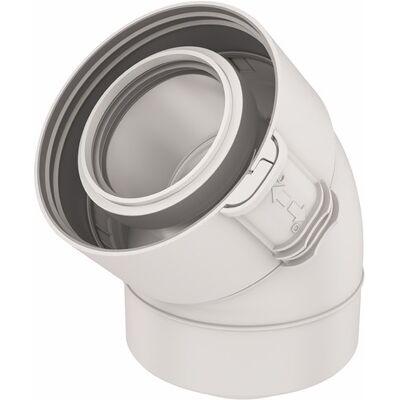UBBINK Rolux Condensation Elbow Ø60/100mm Pptl/pp 45° Sekurit UBBINK Rolux Condensation Elbow Ø60/100mm Pptl/pp 45° Sekurit