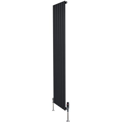 Monster Cable Radiatore Verticale 1800 X 420 Mm Con Valvole Trv Nero Monster Cable Radiatore Verticale 1800 X 420 Mm Con Valvole Trv Nero