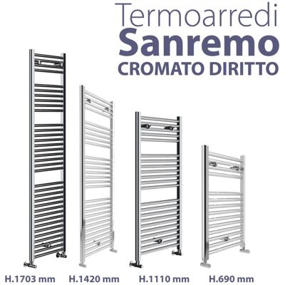 FABINSTORE Radiatore Termoarredo Scaldasalviette Cromo Lucido Modello Sanremo Mm 1420x600 Watt 541 Int. 550 Lazzarini FABINSTORE Radiatore Termoarredo Scaldasalviette Cromo Lucido Modello Sanremo Mm 1420x600 Watt 541 Int. 550 Lazzarini