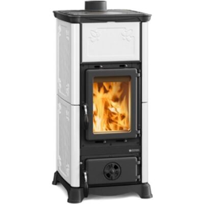 LA NORDICA - Nordica Stufa A Legna Emiliana Potenza Termica Nominale 6,5 Kw 186 M3 Riscaldabili Colore Bianco LA NORDICA - Nordica Stufa A Legna Emiliana Potenza Termica Nominale 6,5 Kw 186 M3 Riscaldabili Colore Bianco