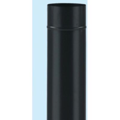 ALA - Tubo Porcellanato Per Stufe a Legna Nero Opaco Smalto Classic - Ø100x1000h - Nero Opaco ALA - Tubo Porcellanato Per Stufe a Legna Nero Opaco Smalto Classic - Ø100x1000h - Nero Opaco