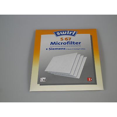 SWIRL S67 4 Micro Filtri Universali Per Aspirapolvere Delonghi Bosch Siemens Privileg Ufesa SWIRL S67 4 Micro Filtri Universali Per Aspirapolvere Delonghi Bosch Siemens Privileg Ufesa