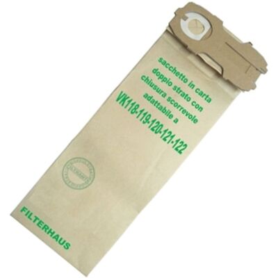 Vorwerk VK120 - Sacchetti aspirapolvere - Confezione da 8 Vorwerk VK120 - Sacchetti aspirapolvere - Confezione da 8
