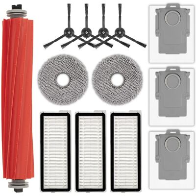 HABITEX (13 Pezzi) Ricambi Qrevo S Compatibili Con Roborock Qrevo S, Qrevo Pro, Qrevo Maxv E Qrevo Plus: 1 Spazzola Rotante, 4 Spazzole Laterali Nere, 3 Sacchetti Per Polvere, 3 Filtri Hepa E 2 Stracci Per Pu HABITEX (13 Pezzi) Ricambi Qrevo S Compatibili Con Roborock Qrevo S, Qrevo Pro, Qrevo Maxv E Qrevo Plus: 1 Spazzola Rotante, 4 Spazzole Laterali Nere, 3 Sacchetti Per Polvere, 3 Filtri Hepa E 2 Stracci Per Pu