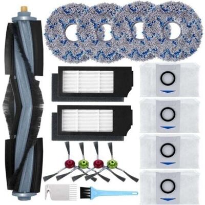 BARKBUSTERS Accessoires Pour Ecovacs Deebot X1 Omni / X1 E Omni / X1 Turbo Aspirateur, 1 Brosse Principale, 4 Brosses Latérales, 4 Serpillière, 2 Filtres, 4 Sac, 2 Brosse De Nettoyage BARKBUSTERS Accessoires Pour Ecovacs Deebot X1 Omni / X1 E Omni / X1 Turbo Aspirateur, 1 Brosse Principale, 4 Brosses Latérales, 4 Serpillière, 2 Filtres, 4 Sac, 2 Brosse De Nettoyage