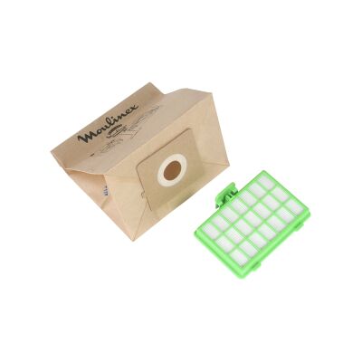 Set Sacchetti e Filtro HEPA Moulinex - 10 Sacchetti + 1 Filtro Set Sacchetti e Filtro HEPA Moulinex - 10 Sacchetti + 1 Filtro