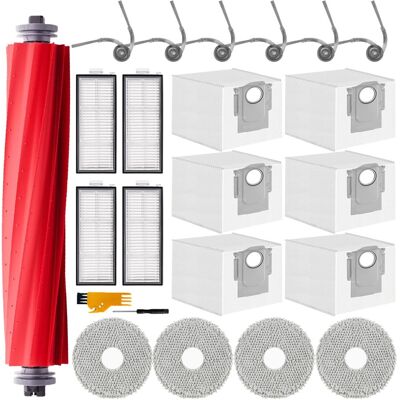 HABITEX 21 Pezzi Accessori Per Roborock Qv 35a / Qv 35s / Qr 798 / Qr 598 Aspirapolvere, 1 Spazzola Principale, 4 Salviette, 4 Filtri, 6 Sacchetti Polvere, 6 Spazzole Laterali HABITEX 21 Pezzi Accessori Per Roborock Qv 35a / Qv 35s / Qr 798 / Qr 598 Aspirapolvere, 1 Spazzola Principale, 4 Salviette, 4 Filtri, 6 Sacchetti Polvere, 6 Spazzole Laterali