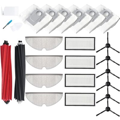 HABITEX Accessori Per Roborock Q5 Pro Q5 Pro+ Q8 Max Q8 Max+, 2 Spazzole Principali, 4 Filtri, 6 Spazzole Laterali, 4 Panni Per Lavaggio, 6 Sacchetti Per Polvere, 1 Strumento Pulisci Spazzole HABITEX Accessori Per Roborock Q5 Pro Q5 Pro+ Q8 Max Q8 Max+, 2 Spazzole Principali, 4 Filtri, 6 Spazzole Laterali, 4 Panni Per Lavaggio, 6 Sacchetti Per Polvere, 1 Strumento Pulisci Spazzole