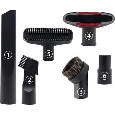 OEM Set Di 6 Accessori Per Aspirapolvere, Adatti A Bocchette Da 32 Mm E 35 Mm, Compatibili Con Bocchette Per Aspirapolvere Di Kärcher, Rowenta, Hoover, Xoiture, Bosch E Miele. OEM Set Di 6 Accessori Per Aspirapolvere, Adatti A Bocchette Da 32 Mm E 35 Mm, Compatibili Con Bocchette Per Aspirapolvere Di Kärcher, Rowenta, Hoover, Xoiture, Bosch E Miele.