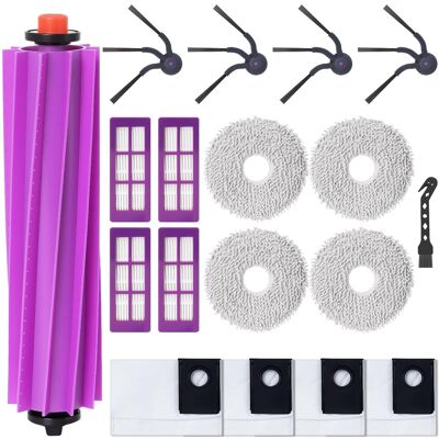 HABITEX 18 Kit Accessori Per Eureka J15 Evo Ultra Robot Aspiratore, 1 Spazzola Principale, 4 Spazzole Laterali, 4 Filtri, 4 Panni, 4 Sacchetti Per Polvere, 1 Spazzola Per Pulizia HABITEX 18 Kit Accessori Per Eureka J15 Evo Ultra Robot Aspiratore, 1 Spazzola Principale, 4 Spazzole Laterali, 4 Filtri, 4 Panni, 4 Sacchetti Per Polvere, 1 Spazzola Per Pulizia