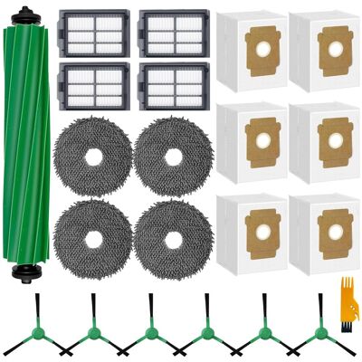 HABITEX 22 Accessori Per Irobot Roomba Plus 505/405 Combo Robot Aspirapolvere Ricambi: 1 Spazzola Principale, 4 Salviette, 4 Filtri, 6 Sacchetti Polvere, 6 Spazzole Laterali HABITEX 22 Accessori Per Irobot Roomba Plus 505/405 Combo Robot Aspirapolvere Ricambi: 1 Spazzola Principale, 4 Salviette, 4 Filtri, 6 Sacchetti Polvere, 6 Spazzole Laterali