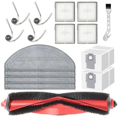 HABITEX Accessori Di Ricambio Per Roborock Q10 S5 / Q10 S5+: 1 Spazzola Principale, 4 Panni Lavapavimenti, 2 Sacchetti Per Polvere, 4 Spazzole Laterali, 4 Filtri HABITEX Accessori Di Ricambio Per Roborock Q10 S5 / Q10 S5+: 1 Spazzola Principale, 4 Panni Lavapavimenti, 2 Sacchetti Per Polvere, 4 Spazzole Laterali, 4 Filtri