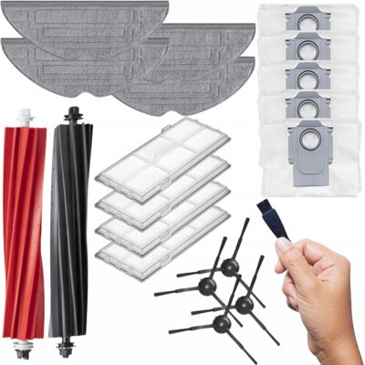 OEM Kit Completo Per Roborock S8 S8 Plus: Filtri, Spazzole, Panni, Sacchetti, Rulli E Ricambi. OEM Kit Completo Per Roborock S8 S8 Plus: Filtri, Spazzole, Panni, Sacchetti, Rulli E Ricambi.