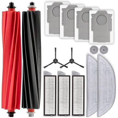 HABITEX (15 Pezzi) Accessori S8 Maxv Ultra Compatibili Con Roborock S8 Maxv Ultra/s8 Max Ultra, 2 Spazzole, 2 Spazzole Laterali, 3 Filtri Hepa, 4 Sacchetti Per Polvere, 2 Grandi + 2 Piccoli Panni Per Lavaggio HABITEX (15 Pezzi) Accessori S8 Maxv Ultra Compatibili Con Roborock S8 Maxv Ultra/s8 Max Ultra, 2 Spazzole, 2 Spazzole Laterali, 3 Filtri Hepa, 4 Sacchetti Per Polvere, 2 Grandi + 2 Piccoli Panni Per Lavaggio
