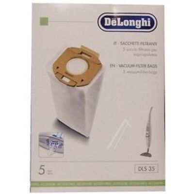 DeLonghi 5pz. Sacchetto Originale (dls) 5519210141 De Longhi Dls35 Xlf Xlc6050n Colombina DeLonghi 5pz. Sacchetto Originale (dls) 5519210141 De Longhi Dls35 Xlf Xlc6050n Colombina
