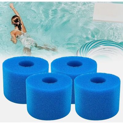 Union Éponge Filtrante Type S1, Cartouche Filtrante Réutilisable Pour Intex Type S1, Filtre En Mousse À Cartouche Éponge Lavable Pour Piscines,jardin Extérieur (filtre S1-4pièces) Union Éponge Filtrante Type S1, Cartouche Filtrante Réutilisable Pour Intex Type S1, Filtre En Mousse À Cartouche Éponge Lavable Pour Piscines,jardin Extérieur (filtre S1-4pièces)