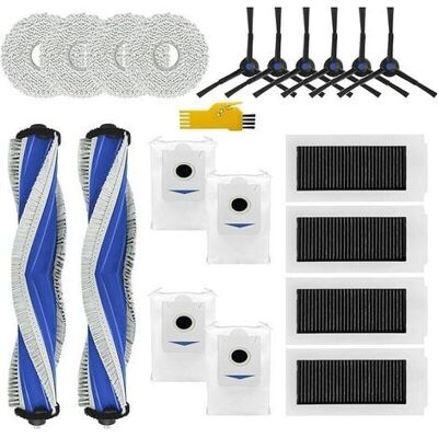 ABYSSE Accessori Per L'Aspirapolvere Robot Ecovacs Deebot X5 Omni, Pezzi Di Ricambio, Confezione Da 20: 2 Spazzole Principali, 4 Filtri, 6 Spazzole ABYSSE Accessori Per L'Aspirapolvere Robot Ecovacs Deebot X5 Omni, Pezzi Di Ricambio, Confezione Da 20: 2 Spazzole Principali, 4 Filtri, 6 Spazzole