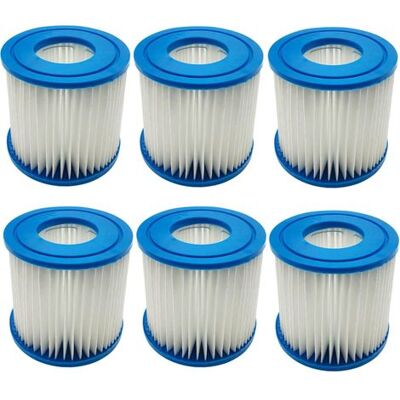 Union Lot De 6 Cartouches Filtrantes Pour Intex Type D Vii, Cartouche De Rechange Compatible Avec Les Cartouches Filtrantes Pour Best-way Type D Pour Piscines Spa À Ressort Chaud Union Lot De 6 Cartouches Filtrantes Pour Intex Type D Vii, Cartouche De Rechange Compatible Avec Les Cartouches Filtrantes Pour Best-way Type D Pour Piscines Spa À Ressort Chaud