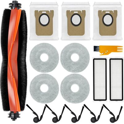 HABITEX Accessori Per Xiaomi Robot Vacuum 5/5 Pro: 1 Spazzola Principale, 2 Filtri, 3 Sacchetti Polvere, 4 Salviette, 5 Spazzole Laterali, Ricambi Per Vacuum 5 Pro HABITEX Accessori Per Xiaomi Robot Vacuum 5/5 Pro: 1 Spazzola Principale, 2 Filtri, 3 Sacchetti Polvere, 4 Salviette, 5 Spazzole Laterali, Ricambi Per Vacuum 5 Pro