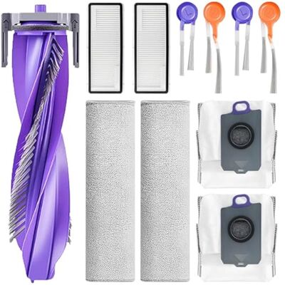 OEM Kit Di Accessori Di Ricambio Compatibile Con L'Aspirapolvere Robot Narwal Flow: 1 Spazzola Principale, 2 Panni Per La Pulizia, 2 Filtri Hepa, 2 Sacchetti Per La Polvere, 2 Spazzole Laterali OEM Kit Di Accessori Di Ricambio Compatibile Con L'Aspirapolvere Robot Narwal Flow: 1 Spazzola Principale, 2 Panni Per La Pulizia, 2 Filtri Hepa, 2 Sacchetti Per La Polvere, 2 Spazzole Laterali