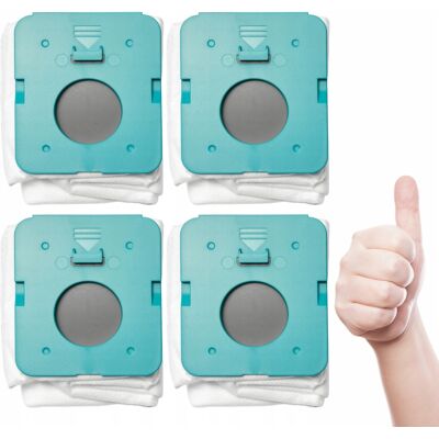 OEM Sacchetti Di Ricambio Per La Stazione Di Aspirazione Samsung Bespoke Jet, Set Da 4. OEM Sacchetti Di Ricambio Per La Stazione Di Aspirazione Samsung Bespoke Jet, Set Da 4.