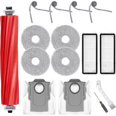 HABITEX 15 Kit Accessori Per Roborock Qv 35a / Qv 35s, 1 Spazzola Principale, 4 Spazzole Laterali, 2 Filtri, 4 Panni, 2 Sacchetti Polvere, 1 Spazzola Pulizia, 1 Cacciavite HABITEX 15 Kit Accessori Per Roborock Qv 35a / Qv 35s, 1 Spazzola Principale, 4 Spazzole Laterali, 2 Filtri, 4 Panni, 2 Sacchetti Polvere, 1 Spazzola Pulizia, 1 Cacciavite