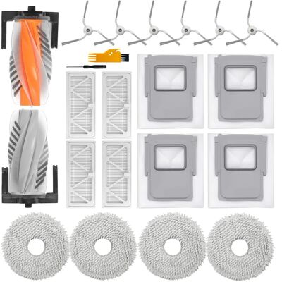 HABITEX Accessori Aspirapolvere Per Dji Romo A/romo S/romo P, 1 Spazzola Principale, 4 Panni, 4 Filtri, 4 Sacchetti Polvere, 6 Spazzole Laterali, Ricambi Romo S 21 Pezzi HABITEX Accessori Aspirapolvere Per Dji Romo A/romo S/romo P, 1 Spazzola Principale, 4 Panni, 4 Filtri, 4 Sacchetti Polvere, 6 Spazzole Laterali, Ricambi Romo S 21 Pezzi