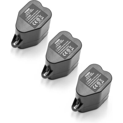 vhbw 3x Batteria per Siemens VSR 8000 Sensor Cruiser Robot Vacuum - Alta Capacità NiMH vhbw 3x Batteria per Siemens VSR 8000 Sensor Cruiser Robot Vacuum - Alta Capacità NiMH
