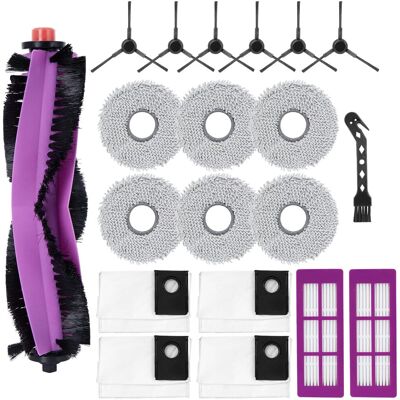 HABITEX 20 Kit Accessori Per Eureka J15 Ultra Robot Aspiratore, 1 Spazzola Principale, 6 Panni, 6 Spazzole Laterali, 4 Sacchetti Per Polvere, 2 Filtri Hepa, 1 Spazzola Per Pulizia HABITEX 20 Kit Accessori Per Eureka J15 Ultra Robot Aspiratore, 1 Spazzola Principale, 6 Panni, 6 Spazzole Laterali, 4 Sacchetti Per Polvere, 2 Filtri Hepa, 1 Spazzola Per Pulizia